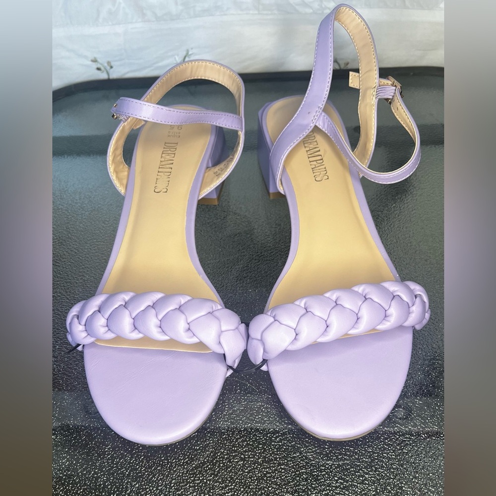 Dream Pairs Women's Lavender Braided Sandals